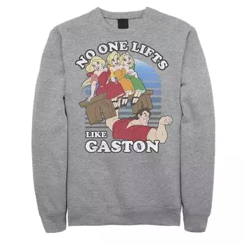 Мужской флисовый пуловер с рисунком "Beauty And The Beast" в стиле Gaston Disney