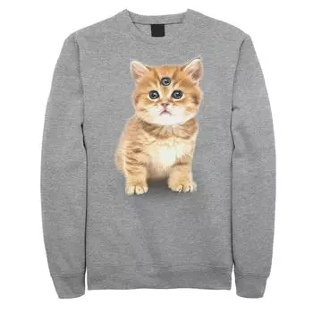 Мужской флисовый пуловер с рисунком Catclops Licensed Character