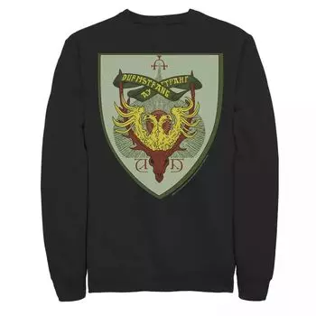 Мужской флисовый пуловер с рисунком Durmstrang Crest Harry Potter