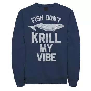 Мужской флисовый пуловер с рисунком Krill My Vibe Licensed Character