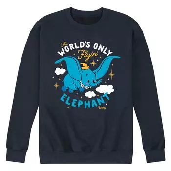 Мужской флисовый пуловер с рисунком летающего слона Disney's Dumbo Licensed Character