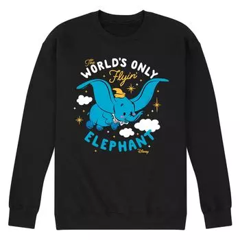 Мужской флисовый пуловер с рисунком летающего слона Disney's Dumbo Licensed Character