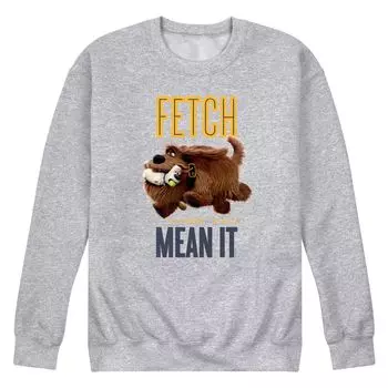Мужской флисовый пуловер с рисунком Secret Life Pets Fetch Licensed Character