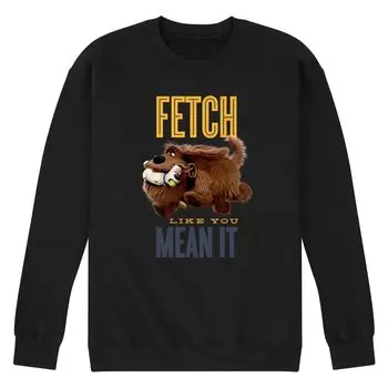 Мужской флисовый пуловер с рисунком Secret Life Pets Fetch Licensed Character