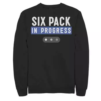 Мужской флисовый пуловер с рисунком Six Pack In Progress Licensed Character