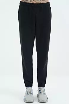 Мужской флисовый спортивный костюм со шнуровкой, черным логотипом и потайной застежкой-молнией AIR JONES