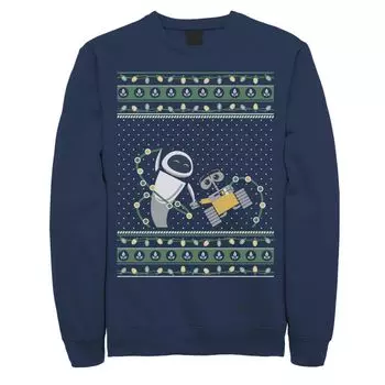 Мужской флисовый свитер Disney Pixar Wall-E & EVE Ugly Christmas Licensed Character