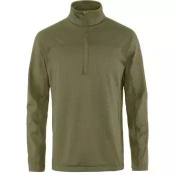 Мужской флисовый свитер Fjallraven Abisko Lite с полумолнией до половины, зеленый