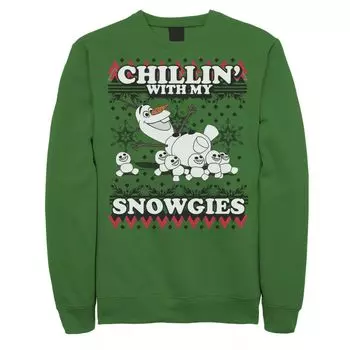 Мужской флисовый свитер Frozen Olaf Chillin' With My Snowgies Disney