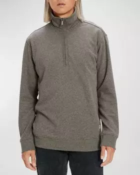 Мужской флисовый свитер с молнией без четверти Zeke UGG, цвет Black