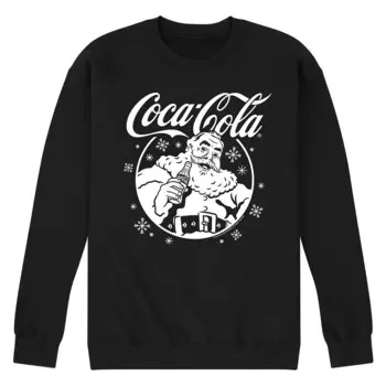 Мужской флисовый свитшот Coca-Cola Santa Claus Licensed Character, черный