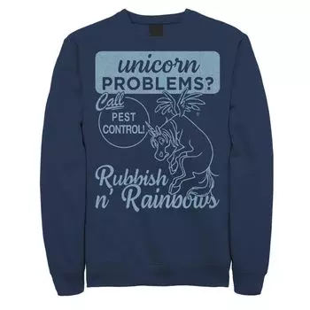 Мужской флисовый свитшот Disney/Pixar Onward Unicorn Pest Control Licensed Character