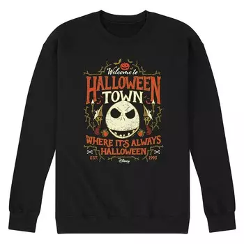 Мужской флисовый свитшот Disney's «Кошмар перед Рождеством» на Хэллоуин, черный