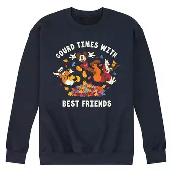 Мужской флисовый свитшот Disney's Mickey Mouse & Friends Gourd Times With Best Friends, темно-синий