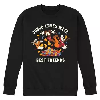 Мужской флисовый свитшот Disney's Mickey Mouse & Friends Gourd Times With Best Friends, черный