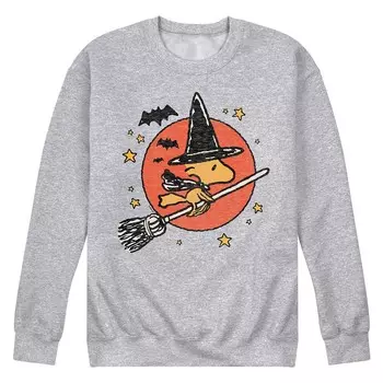 Мужской флисовый свитшот Peanuts Woodstock Witch Licensed Character, цвет Gray Heather
