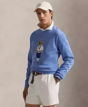 Мужской флисовый свитшот Polo Bear Polo Ralph Lauren, синий
