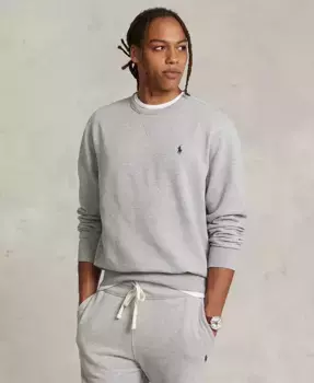 Мужской флисовый свитшот RL Polo Ralph Lauren, серый