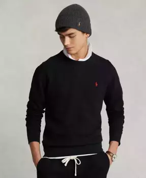 Мужской флисовый свитшот RL Polo Ralph Lauren, черный