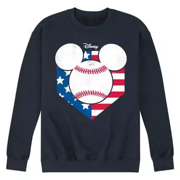 Мужской флисовый свитшот с бейсбольным флагом Disney's Mickey Mouse Licensed Character