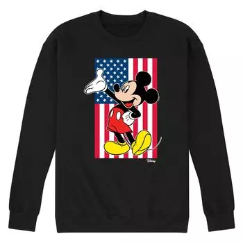 Мужской флисовый свитшот с флагом Disney's Mickey Mouse Licensed Character