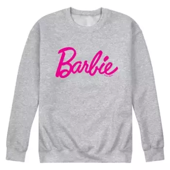Мужской флисовый свитшот с классическим лого Barbie Licensed Character, серый