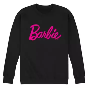 Мужской флисовый свитшот с классическим лого Barbie Licensed Character, черный