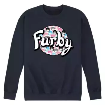 Мужской флисовый свитшот с логотипом Furby Licensed Character, синий