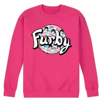 Мужской флисовый свитшот с логотипом Furby Licensed Character, пурпурный