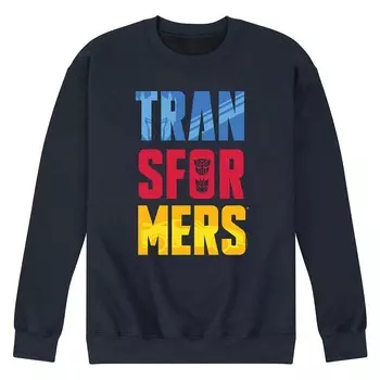 Мужской флисовый свитшот с логотипом Transformers Licensed Character, темно-синий