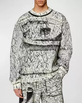 Мужской флисовый свитшот S-Macoval Teddy Diesel, цвет Black Black Black