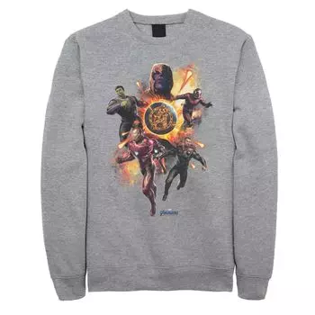 Мужской флисовый топ Avengers Endgame Planet Explosion Group Marvel