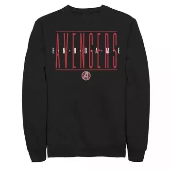 Мужской флисовый топ с надписью Avengers Endgame Strike Through Marvel