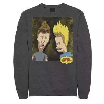 Мужской флисовый топ с портретом Beavis And Butt-Head Licensed Character
