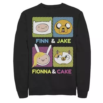 Мужской флисовый торт Cartoon Network Adventure Time Finn Jake Fionna Licensed Character