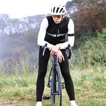 Мужской флисовый жилет для езды на горном велосипеде по бездорожью Mountainpeak, черный ветрозащитный жилет, черный M-3XL