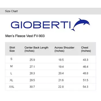 Мужской флисовый жилет Gioberti на полной молнии, цвет Gray S