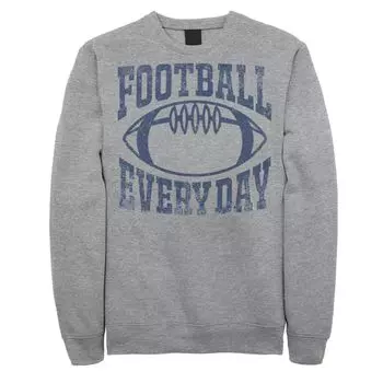 Мужской футбол на каждый день винтажный студенческий темно-синий флисовый пуловер с рисунком Licensed Character