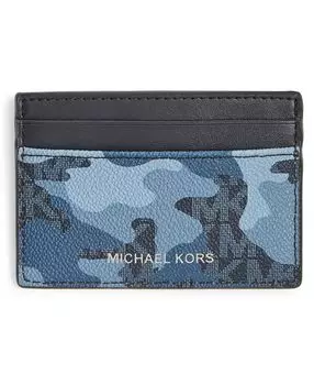 Мужской футляр для карт из искусственной кожи наппа с камуфляжным принтом Michael Kors, мульти
