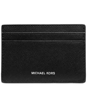 Мужской футляр для карт Mason из сафьяновой кожи Michael Kors, черный