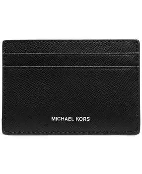 Мужской футляр для карт mason из сафьяновой кожи Michael Kors, черный