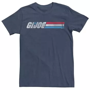 Мужской G. Футболка Joe Classic в полоску с графическим рисунком и логотипом Licensed Character, цвет Navy Heather