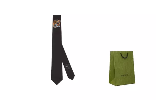 Мужской галстук GUCCI, Black - Starry Night Gift Bag