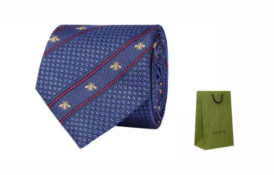 Галстук Gucci мужской, синий