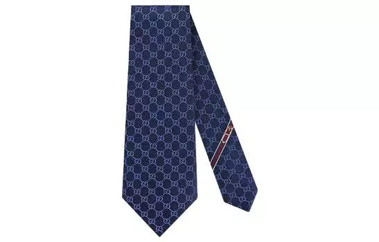 Галстук мужской Gucci, темно-синий