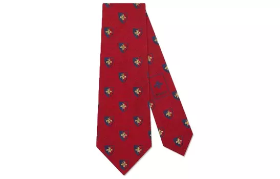 Галстук мужской Gucci с принтом, красный