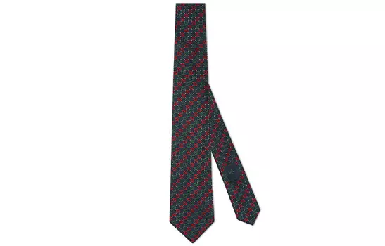 Галстук мужской Gucci, красный / зеленый
