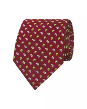 Мужской галстук из натурального шелкового жаккарда Mirto, гранатовый