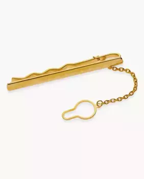 Мужской галстук из позолоченного металла OKsilver