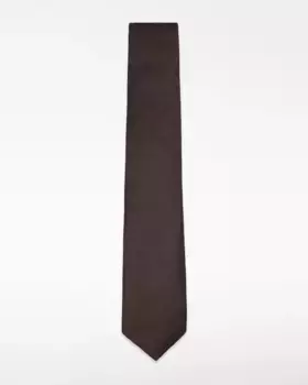 Мужской галстук из шелка и льна, винного цвета Adolfo Dominguez, гранатовый